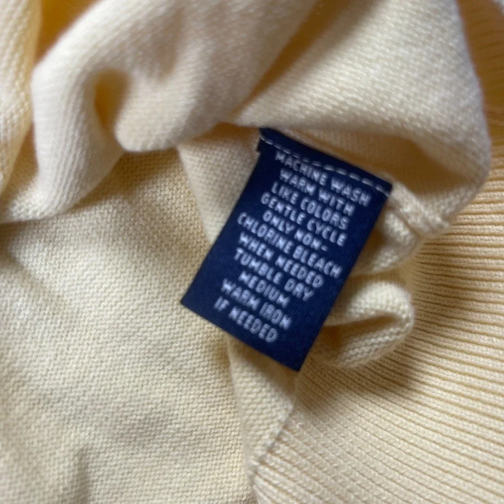 Roundtree & Yorke Sweater Men's 3XT Yellow Argyle‎ Pattern Knit V-Neck Pullover